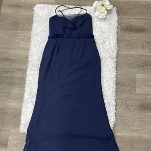 White by Vera Wang | Blue Bridesmaid Dress- Size 14